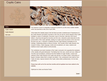 Tablet Screenshot of coptic-cairo.com